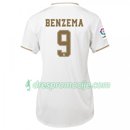Real Madrid Dres Karim Benzema 9 Ženska Domaći 2019/20 Kratkih Rukava Real Madrid Dres Karim Benzema 9 Ženska Domaći 2019/20 Kratkih Rukava